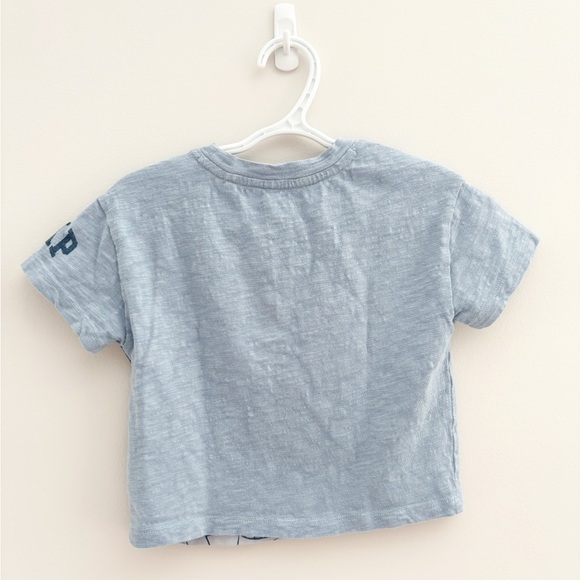 GAP Gray and Blue Short Sleeve Tee with Minnie Mouse Print - Picture 4 of 4